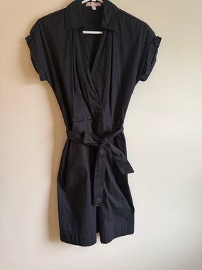 Banana Republic Black Collared Romper